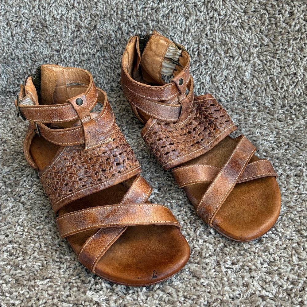 Bed|Stu Capriana Tan Gladiator Sandals size 7.5 - Picture 2 of 16